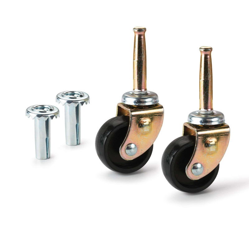Stem Caster with Socket - 1-1/4" - 2 Pack